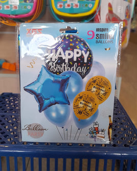 Happy Birthday Balloon Set 9pc 098721