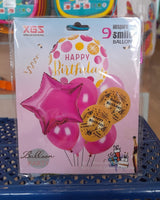 Happy Birthday Balloon Set 9pc 098721