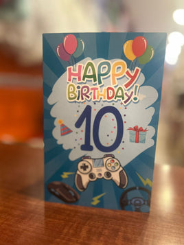 Greeting Card 10th Birthday Boy ace395