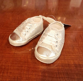 Shoe-Glitter/Lace, Silver 1-4 Luna6010