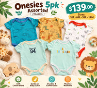 Onesies 5pk Asst fts40313