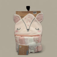 Hooded Towel & 4 Washcloths fts40286