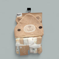 Hooded Towel & 4 Washcloths fts40286