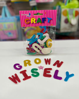 Stationery Art Letters w/Glitter FTS13058