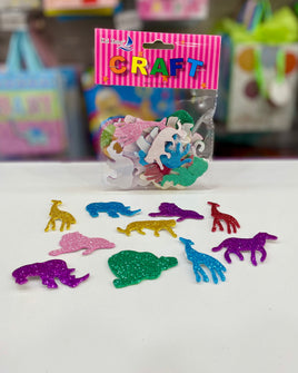 Stationery EVA Animals w/Glitter FTS13052