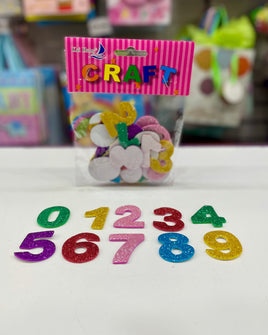 Stationery Glitter Numbers FTS13056