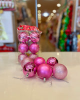 Christmas balls single color 6pk fts15633