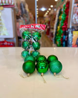 Christmas balls single color 6pk fts15633