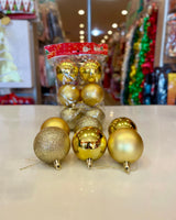Christmas balls single color 6pk fts15633