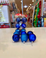 Christmas balls single color 6pk fts15633