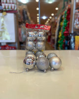 Christmas balls single color 6pk fts15633