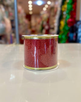 Christmas wired edge ribbon 2.5" fts15332