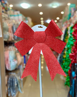 Christmas glitter gift bow Lg fts15627