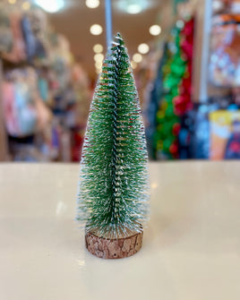 Christmas tree ornament white tips 8" fts15658