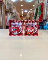 Christmas ceramic mug & spoon fts15604