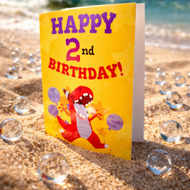 Greeting Card 2nd Birthday Boy ace379