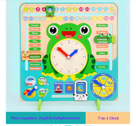 Wooden Clock & Calender FTS32454