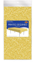 Tablecover- Rect Gold w/Seq