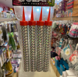 Party Candle-Firework-Silver FOB004