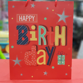 Gift Bag Birthday Mix 10*12\" fts11777