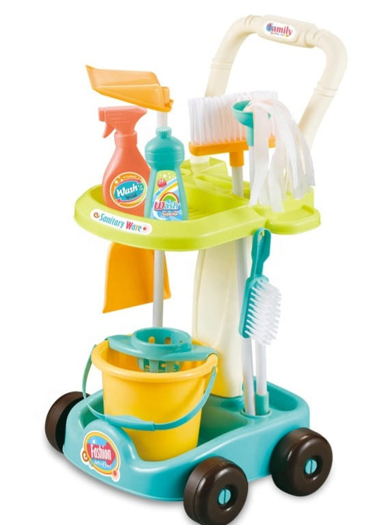 Cleaning trolley kids on sale