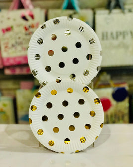 Party Plates-Dots 7" 6pc FTS19728