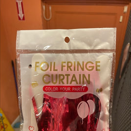 Party Foil Curtain Red fts19885r