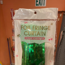 Party Foil Curtain Green fts19885gr
