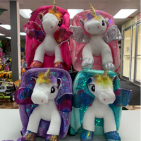 Plush Unicorn w/wings backpack FTS17928
