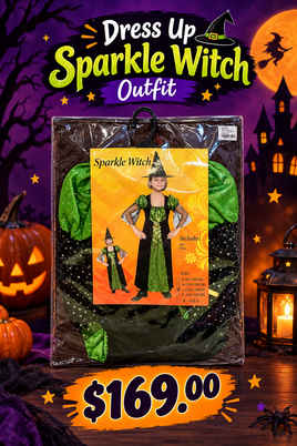 Dress Up Sparkle Witch Outfit FTS17747