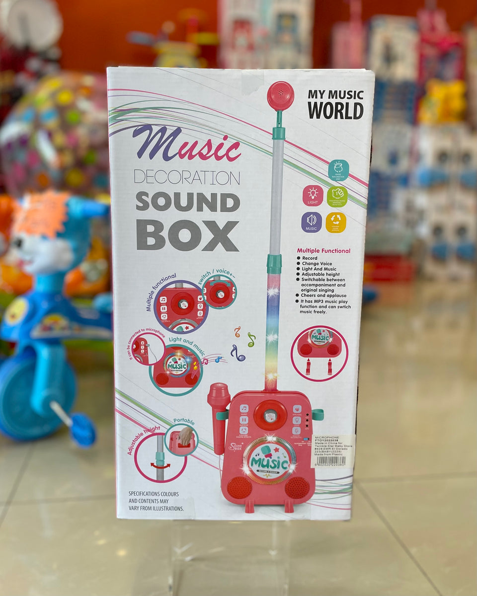 Sound Box Toy Toy Microphone Sound Box Pink Ftoy2022038| Twinkle Star Baby & Party Store
