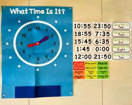Kids Learning Clock Mat