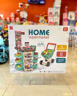 Toy Supermarket Set Blue Ftoy2021068