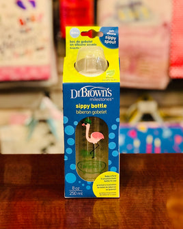 DB 8oz Sippy Bottle Flamingo