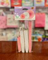 Shower Paper Fans-Pink/white