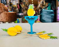 Coctail Pick-Pineapple 6pc
