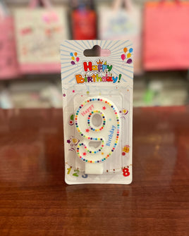Bday Candle Dots #9 FTS19865-9