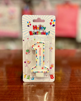 Bday Candle Dots #1 FTS19865-1