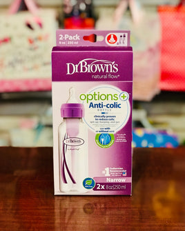 DB Options Narrow 8oz 2Pk Purp SB82505