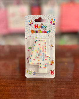 Bday Candle Dots #4 FTS19865-4