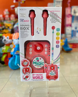 Toy Microphone Sound Box Pink Ftoy2022038