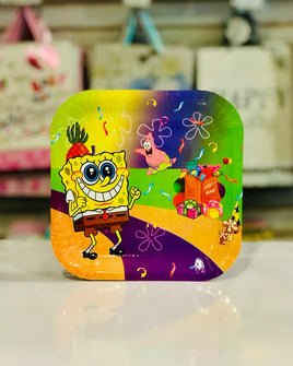 Party Plates Sq 10pc Spongebob