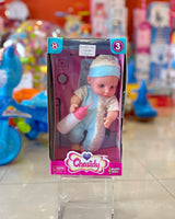 Toy Doll 12" Pink & Blue