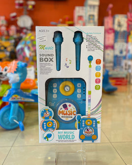 Toy Microphone Sound Box Blue  Ftoy2022039