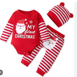 Christmas PJ 3pc Suit fts40472