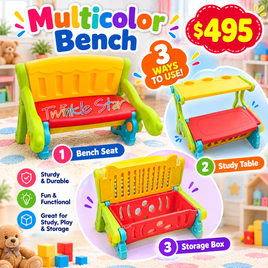 Bench w/multifunction colorful fts32391