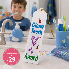 Award Ribbon Clean Teeth BPSAR044