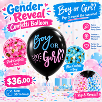 Gender Reveal Confetti Balloon FTS32551