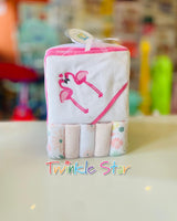 Hooded Towel / 4 Washcloths fts40280
