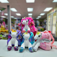 Plush Unicorn w/wings backpack FTS17928